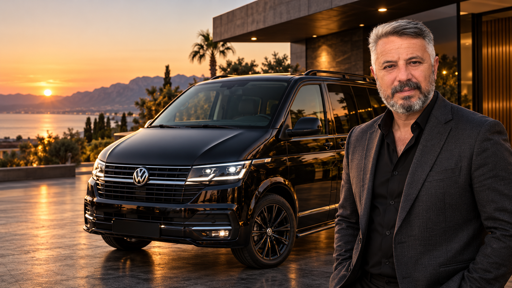 Muhammed Can Aralan, Transporter aracın yanında